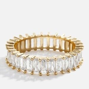 Cubic Zirconia gold tone Ring size 9